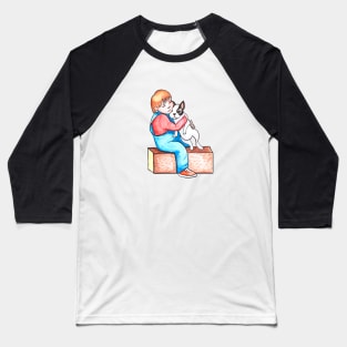 boy and puppy Baseball T-Shirt